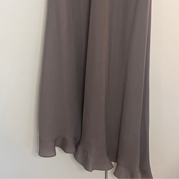 Elegant Taupe Sleeveless Dress Isabel Ardee Size 8 - Picture 5 of 6